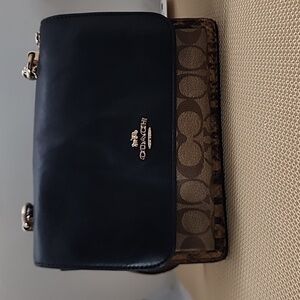 Coach Crossbody In Blocked Signature Canvas